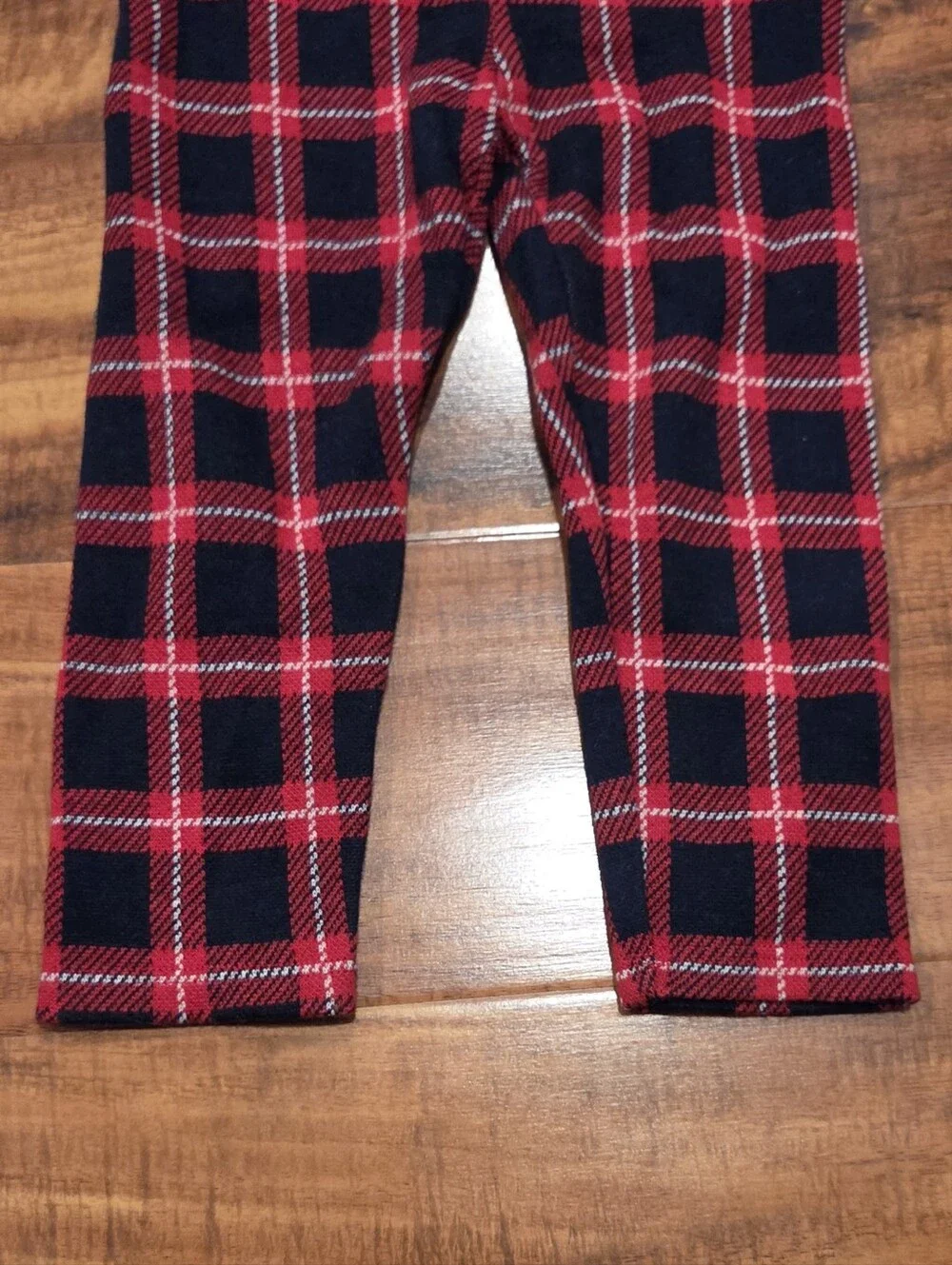 Janie and Jack EUC 18-24 Months Red Reindeer Sweater & Red/Navy Plaid Pants